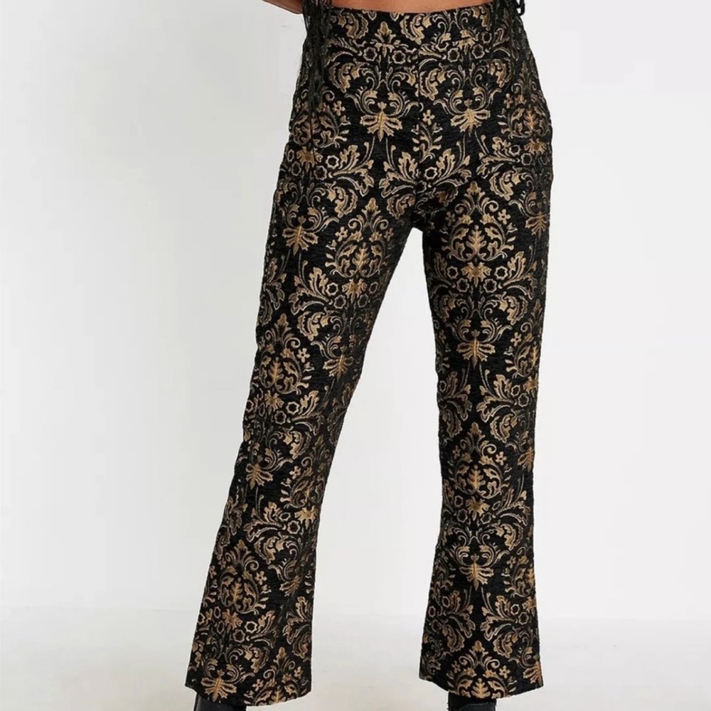 NWT Urban Outfitters black motif pants size 4